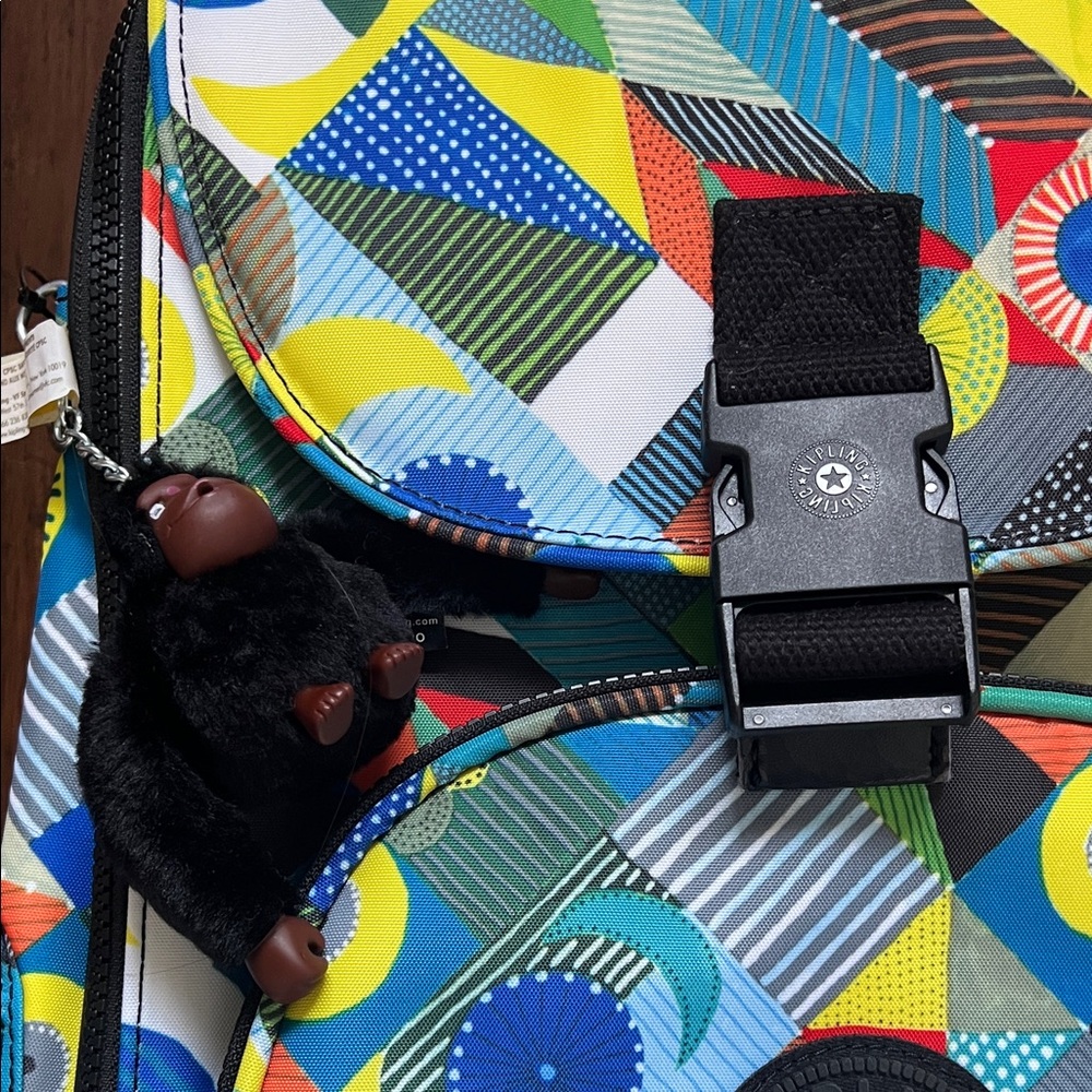 SOLD Kipling Multicolor Geometric Backpack - Picture 2 of 7